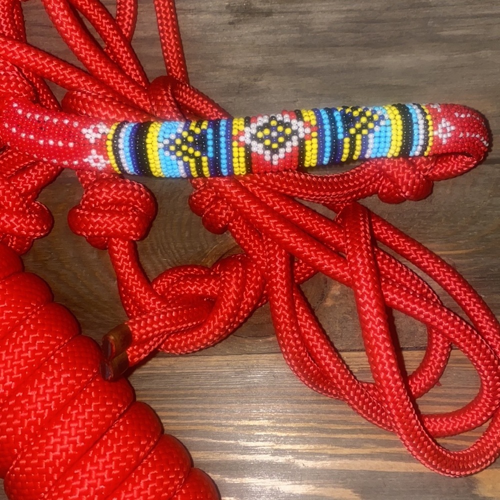 Cowboy Rope Beaded Halter NWT